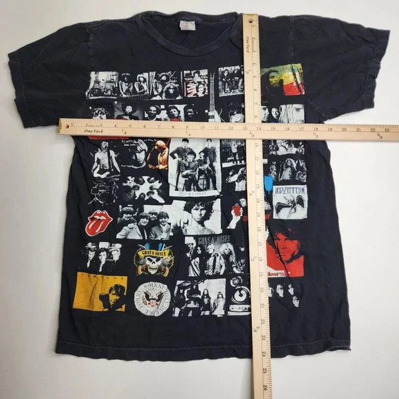 Y2K Thanabat Monsters of Rock Shirt Led Zeppelin Nirvana The Beatles Size Small - Picture 5 of 7